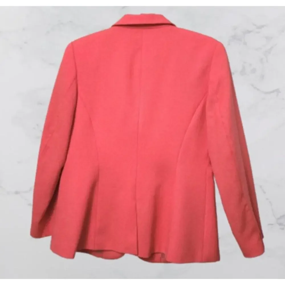 Pendleton 100% Virgin Wool Coral Color Blazer Size 10